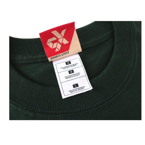 EXACT SCIENCE T Shirt, Forest Green, 80s style Graphic, Men's L, New - Picture 4 of 4